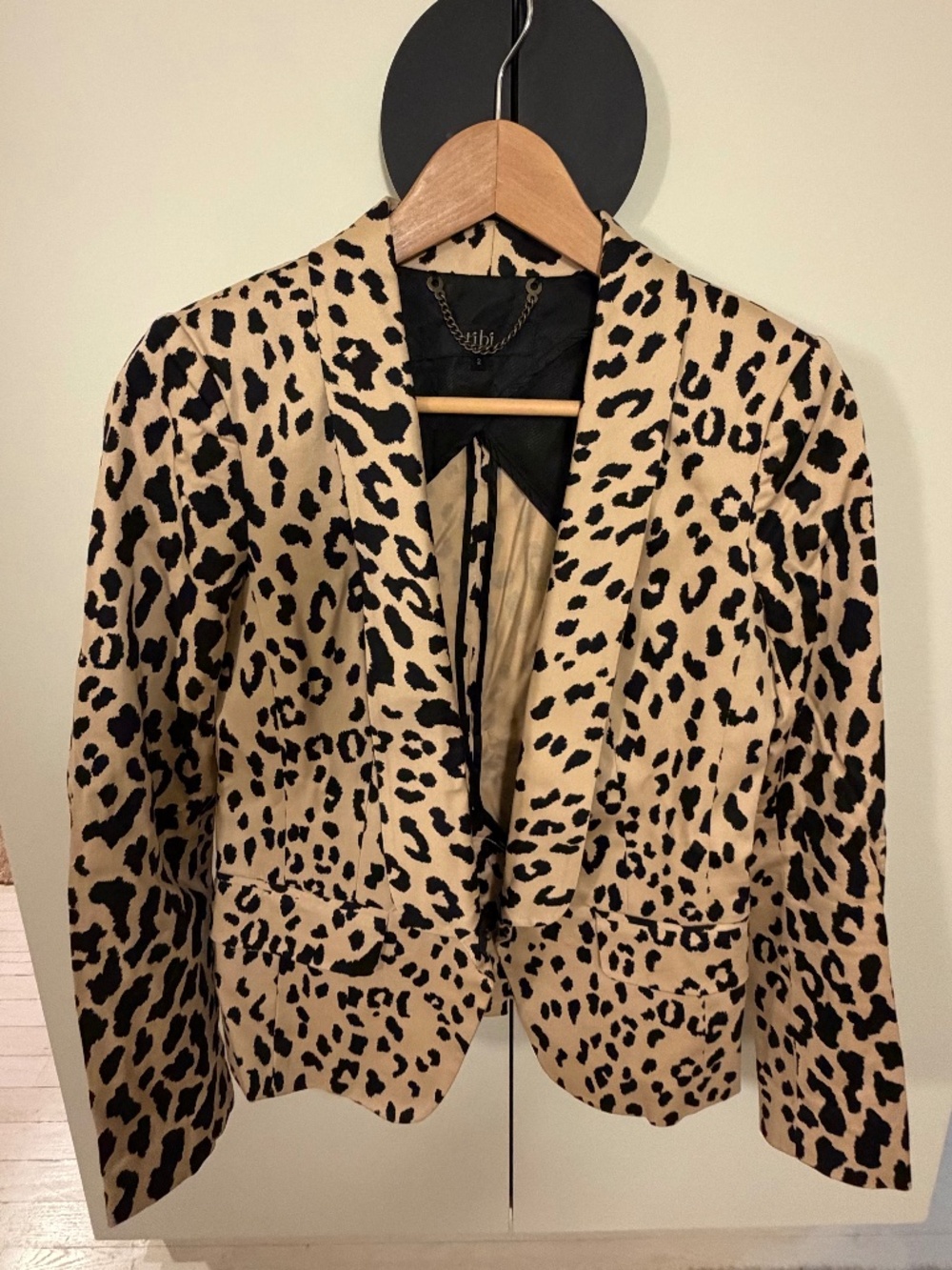 Tibi Animal Print Blazer
